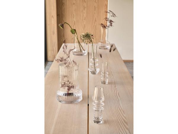 Bitz Villa Collection Hvils Vase Dia 21 X 29 Cm Clear