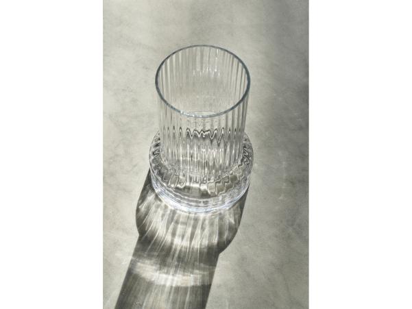 Bitz Villa Collection Hvils Vase Dia 21 X 29 Cm Clear