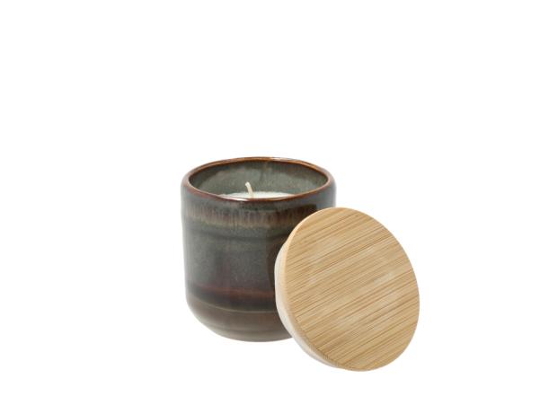Bitz Villa Collection Iris Citrus And Wood Fragrance Candle Dia 7 X 7.3 Cm Brown/Green