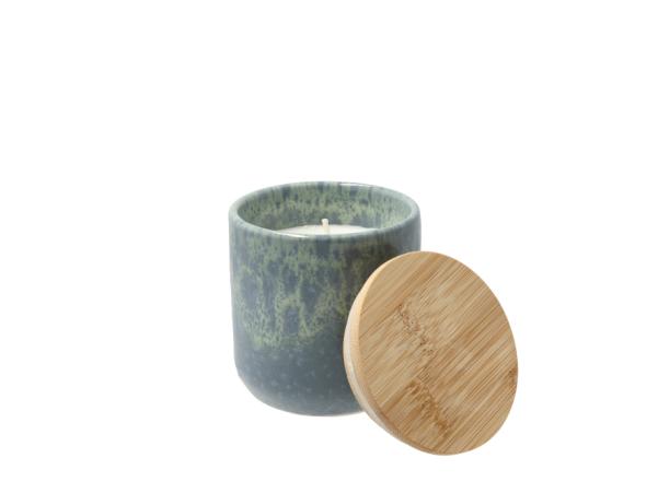 Bitz Villa Collection Iris Herbal Notes Fragrance Candle Dia 7 X 7.3 Cm Dark Blue