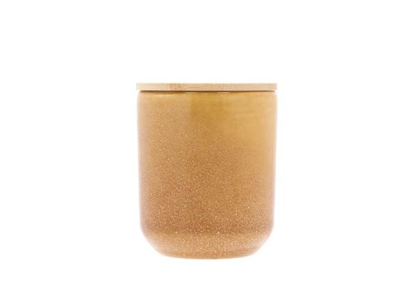 bitz Villa Collection Iris Spicy Sandalwood Fragrance candle Dia 8 x 9.5 cm Amber