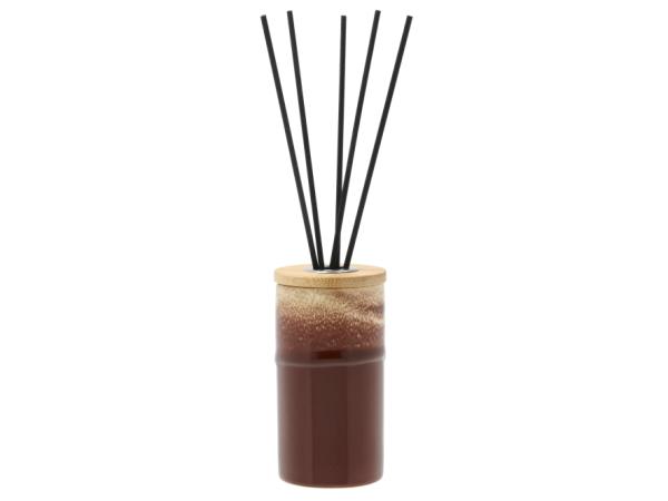 bitz Villa Collection Iris Woody Eucalyptus Fragrance oil Dia 5.5 x 10.5 cm Brown/Cream