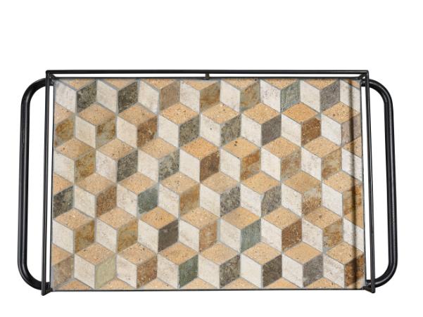 Bitz Villa Collection Karv Bar Trolley 81 X 46 X 83 Cm Black Iron