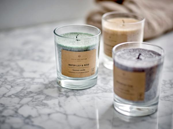 Bitz Villa Collection Kras Fragrance Candle Dia 8.5 X 10 Cm Beige