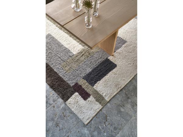 Bitz Villa Collection Laerk Rug 200 X 300 Cm Grey/Offwhite