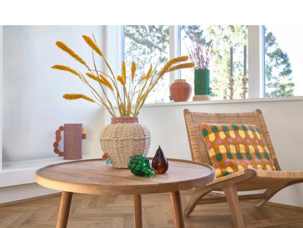 Bitz Villa Collection Retro Cushion 45 X 45 Cm Rose/Green/Amber/Yellow