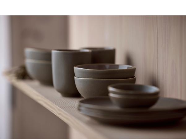 Bitz Villa Collection Shoku Mug W/o Handle Dia 8 5 X 9 8 Cm 33 Cl Warm Brown
