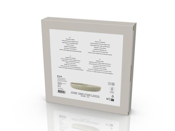 Bitz Villa Collection Shoku Serving Dish Dia 28 X 4 Cm Soft Beige