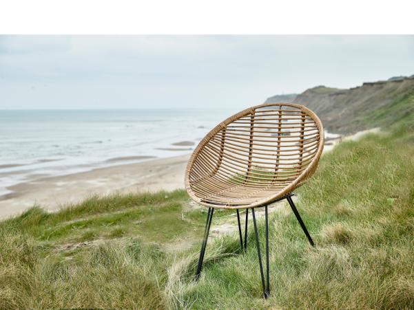 Bitz Villa Collection Soe Chair 69 X 64 X 77 Cm Nature