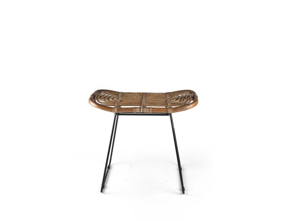 bitz Villa Collection Sokna Stool 53 x 33 x 47 cm Nature