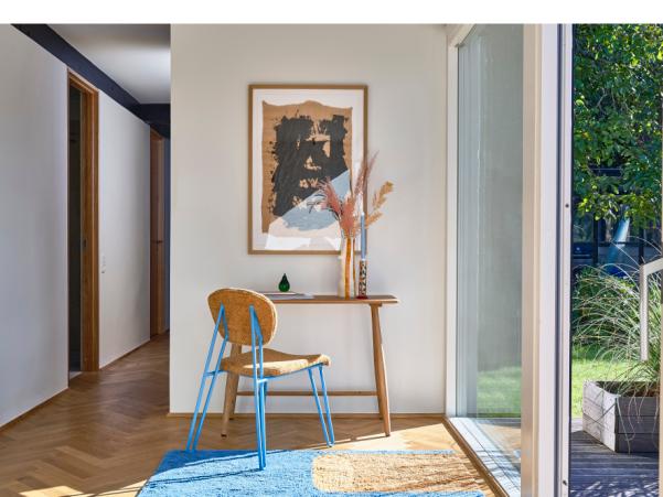 Bitz Villa Collection Styles Rug 60 X 90 Cm Blue/Amber