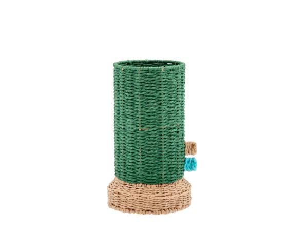 bitz Villa Collection Styles Vase Dia 17 x 14 x 28 cm Green
