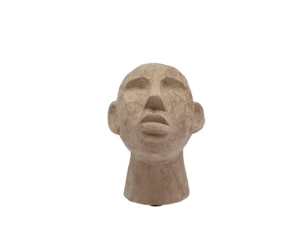 bitz Villa Collection Talvik Figure Head 16 x 18 x 23 cm Greybrown