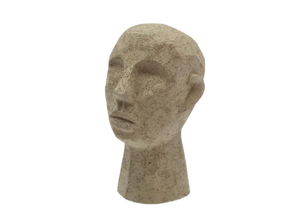 Bitz Villa Collection Talvik Figure Head 18.5 X 19.5 X 30 Cm Light Olive Green