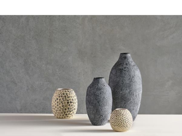 Bitz Villa Collection Torden Vase Dia 24 X 43 Cm Black