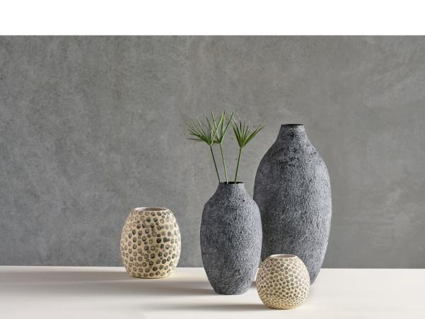 Bitz Villa Collection Torden Vase Dia 24 X 43 Cm Black