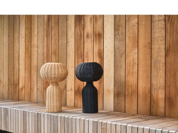 Bitz Villa Collection Werna Table Lamp Dia 30 X 53.5 Cm Black