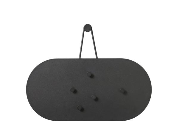 Bitz Zone A-bulletin Board Bulletin Board W. 5 Magnets 60 X 30 Cm Black