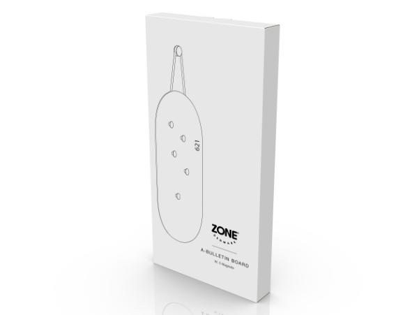 Bitz Zone A-bulletin Board Bulletin Board W. 5 Magnets 60 X 30 Cm Black