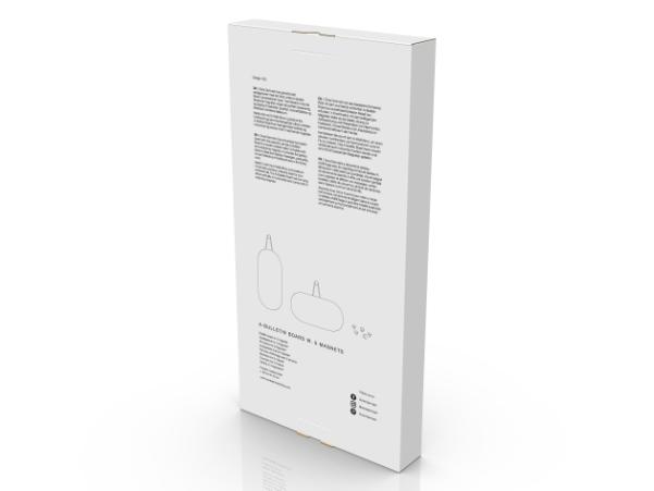 Bitz Zone A-bulletin Board Bulletin Board W. 5 Magnets 60 X 30 Cm Black