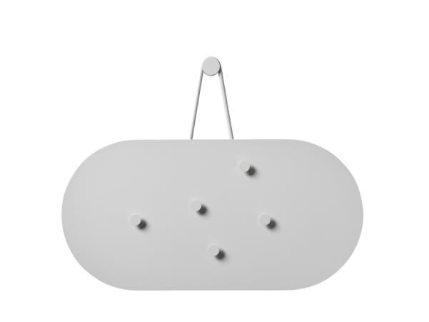 Bitz Zone A-bulletin Board Bulletin Board W. 5 Magnets 60 X 30 Cm Soft Grey