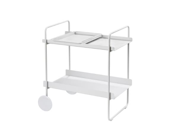 bitz Zone A-Cocktail Trolley Cocktail trolley 60 6 x 40 5 x 66 4 cm Soft Grey