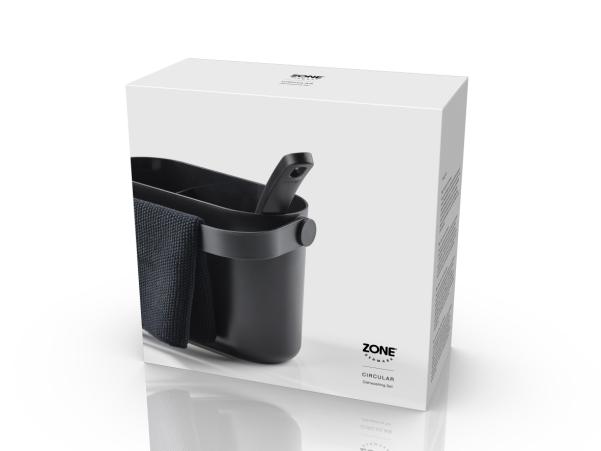 Bitz Zone Circular Dishwashing Set 22 X 12.5 X 14.8 Cm Black