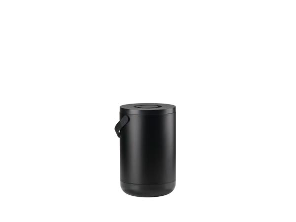 bitz Zone Circular Waste bin Dia 31 5 x 44 cm 22 liter Black