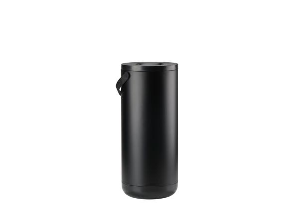 bitz Zone Circular Waste bin Dia 31 5 x 65 5 cm 35 liter Black