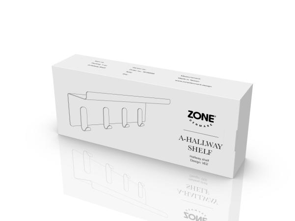 Bitz Zone Denmark A-Hallway Shelf Hallway Shelf 40 X 11.5 X 15 Cm Black