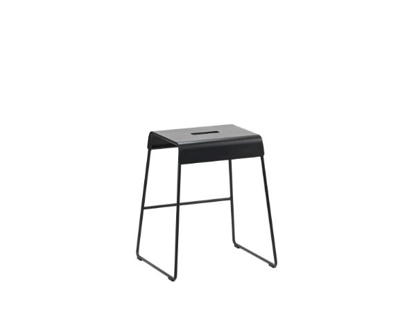 bitz Zone Denmark A-Stool Outdoor Stool 38.5 x 34 x 45 cm Black