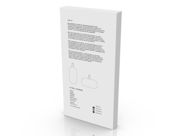 Bitz Zone Denmark A-Wall Mirror Wall Mirror 60 X 30 Cm Black