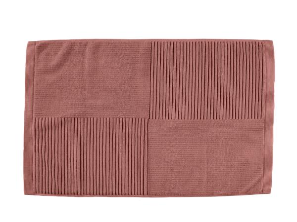 bitz Zone Denmark Classic Bath mat 80 x 50 cm Peach Red