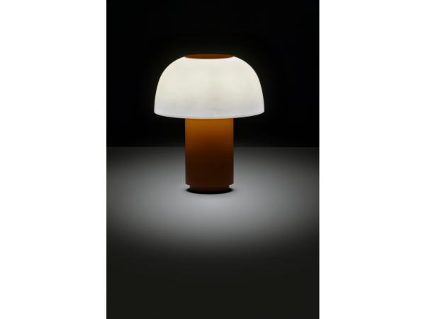 Bitz Zone Denmark Harvest Moon Lamp Dia 18 X 22 Cm Terracotta