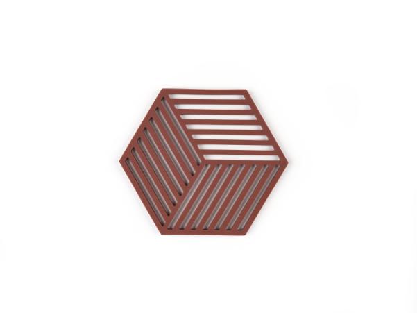 Bitz Zone Denmark Hexagon Trivet 16 X 14 X 0 9 Cm Burgundy