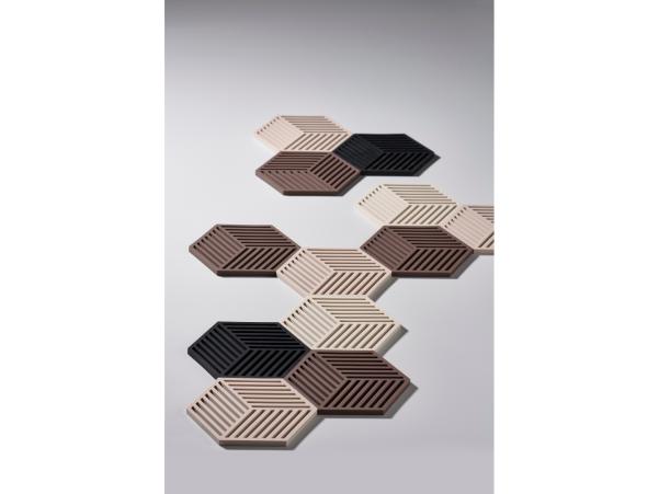 Bitz Zone Denmark Hexagon Trivet 16 X 14 X 0.9 Cm Desert
