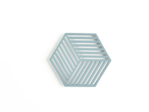Bitz Zone Denmark Hexagon Trivet 16 X 14 X 0.9 Cm Fog Blue