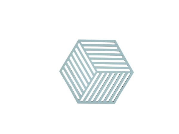 bitz Zone Denmark Hexagon Trivet 16 x 14 x 0.9 cm Fog blue