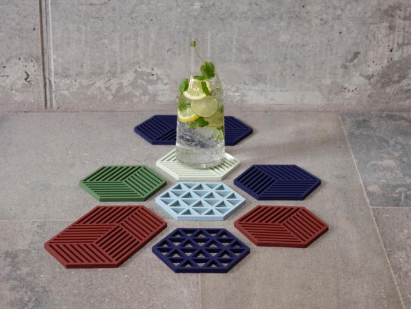 Bitz Zone Denmark Hexagon Trivet 16 X 14 X 0 9 Cm Mint
