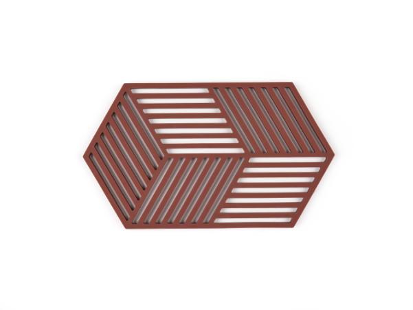 Bitz Zone Denmark Hexagon Trivet 24 X 14 X 0 9 Cm Burgundy