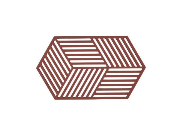 bitz Zone Denmark Hexagon Trivet 24 x 14 x 0 9 cm Burgundy