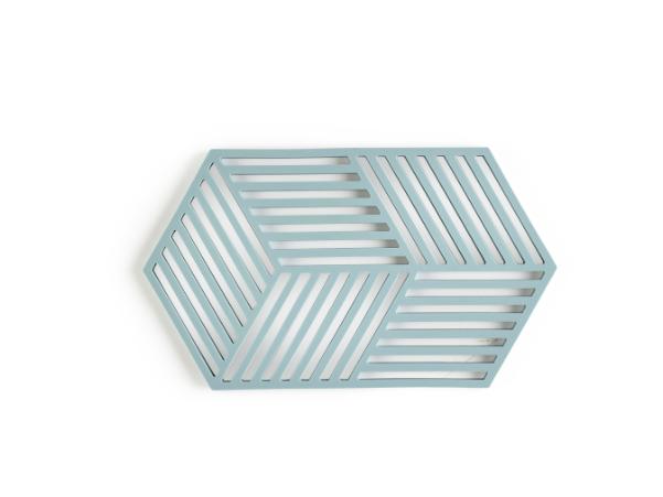 Bitz Zone Denmark Hexagon Trivet 24 X 14 X 0.9 Cm Fog Blue