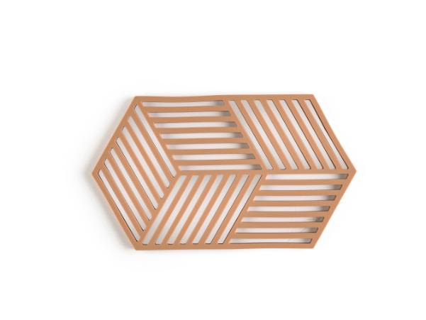 Bitz Zone Denmark Hexagon Trivet 24 X 14 X 0.9 Cm Light Terracotta