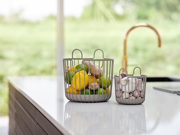 Bitz Zone Denmark Inu Basket Dia 10.5 X 13.5 Cm Taupe