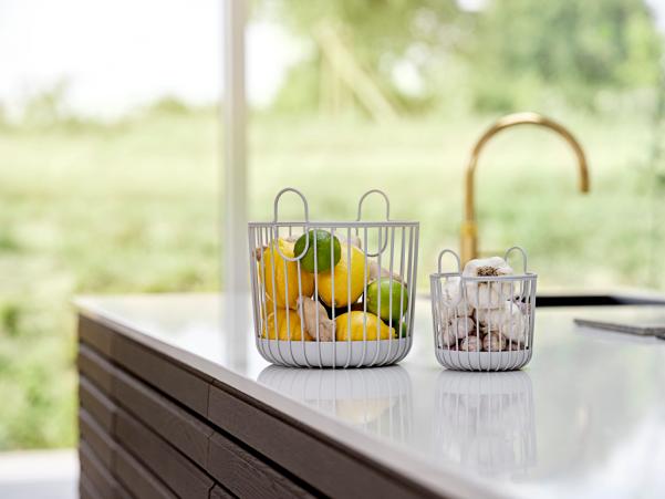 Bitz Zone Denmark Inu Basket Dia 20 X 20 Cm Soft Grey