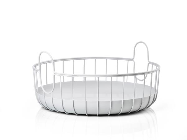 Bitz Zone Denmark Inu Basket Dia 38 X 18 Cm Soft Grey