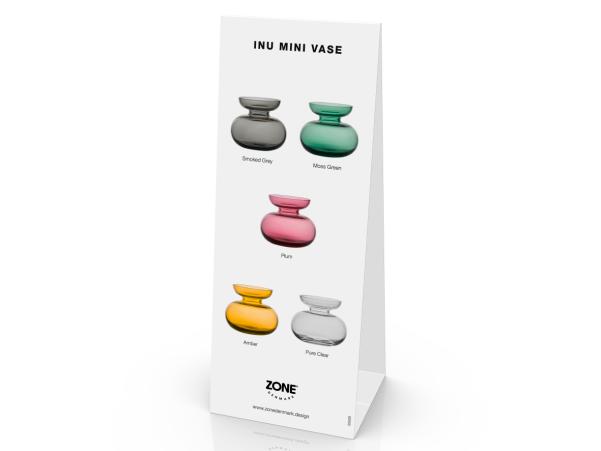 Bitz Zone Denmark Inu Mini Vase Product Sign Retail EN 8 5 X 22 Cm