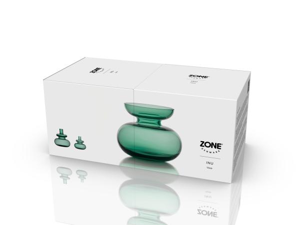 Bitz Zone Denmark Inu Vase Dia 11 X 9 Cm Moss Green