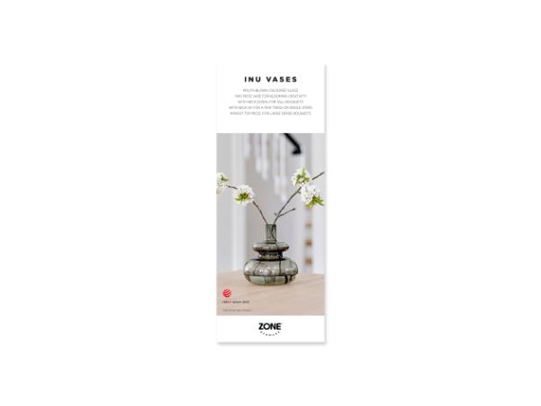 Bitz Zone Denmark Inu Vase Product Sign Retail EN 8 5 X 22 Cm