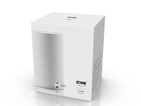 Bitz Zone Denmark Karma Pedal Bin Dia 18 1 X 26 3 Cm 3 Liter White